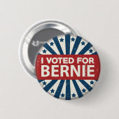 Ich habe für Bernie gestimmt Button (Vorne & Hinten)