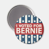 Ich habe für Bernie gestimmt Magnet (Vorderseite/Rückseite)