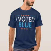 Ich habe für Blue Democrat gestimmt T-Shirt (Vorderseite)