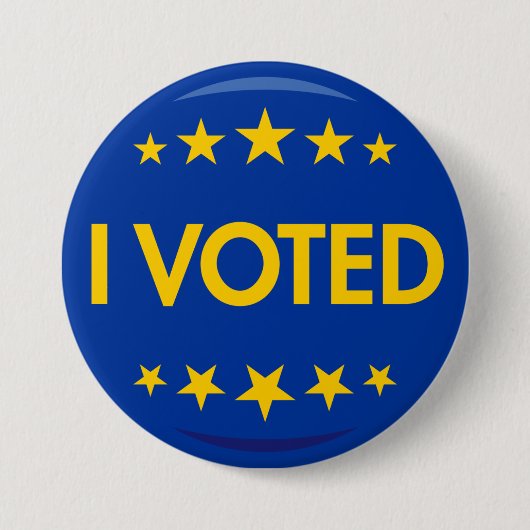 Ich habe für Button Europe-Wahl zur Zukunft der De (Vorderseite)