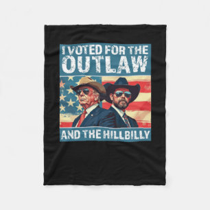 Ich habe für das Gesetz und die Hillbilly gestimmt Fleecedecke