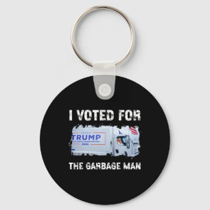 Ich habe für den Müllmann gestimmt Trump 2024 Müll Schlüsselanhänger