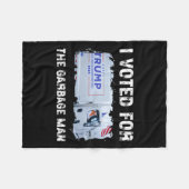 Ich habe für den Müllmann Trump 2024 Garbage Tru g Fleecedecke (Vorderseite (Horizontal))