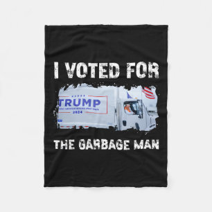 Ich habe für den Müllmann Trump 2024 Garbage Tru g Fleecedecke