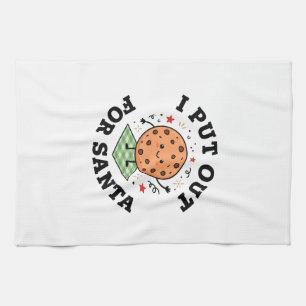 Ich habe für den Weihnachtsmann Plätzchen Weihnach Geschirrtuch