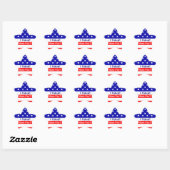 Ich habe für die Wahl American Flag Star Stickers (Blatt)