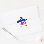 Ich habe für die Wahl American Flag Star Stickers (Umschlag)