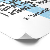 Ich habe für dieses blaue Crossposter des Kindes g Poster (Ecke)