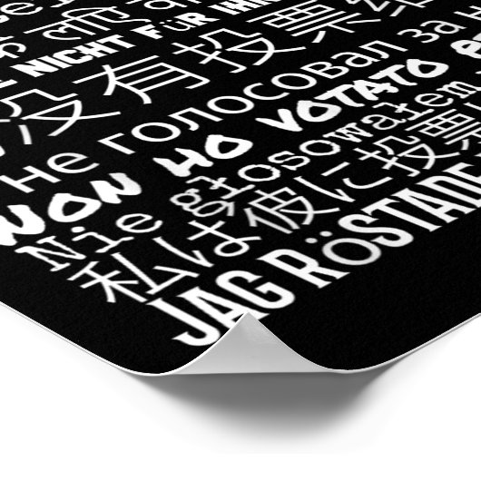 Ich habe für ihn gestimmt - Anti Trump T Shirt Poster (Ecke)