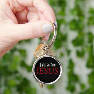 Ich habe für JESUS Christian gestimmt Schlüsselanhänger