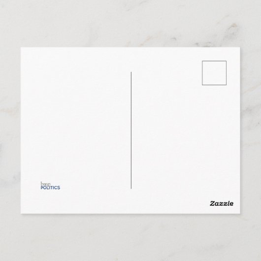 Ich habe für Joe gestimmt, das ist kein Malarkey P Postkarte (Rückseite)