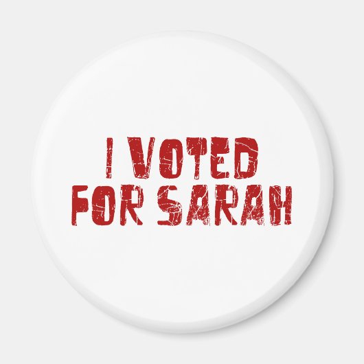 Ich habe für Sarah Magnet gestimmt (Vorne)