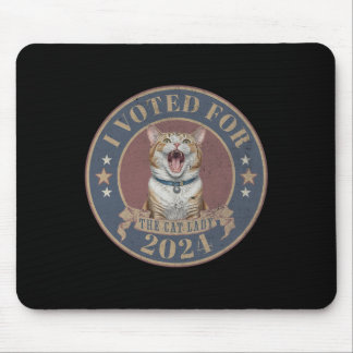Ich habe für sie gestimmt Kamala Harris Die Katzen Mousepad