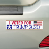 Ich habe für TRUMP 2020 gestimmt Autoaufkleber (Auf Auto)