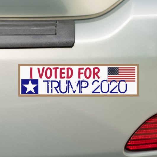 Ich habe für TRUMP 2020 gestimmt Autoaufkleber (Auf Auto)