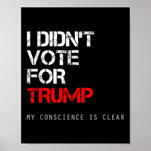 Ich habe für Trump Anti Gop gestimmt, nicht für me Poster