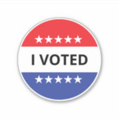 Ich habe für Vorlage gestimmt Aufkleber (Vorderseite)