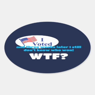 Ich habe für WACHSTUM gestimmt? Ovaler Aufkleber