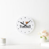 Ich habe Fußball gehört Runde Wanduhr (Zuhause)