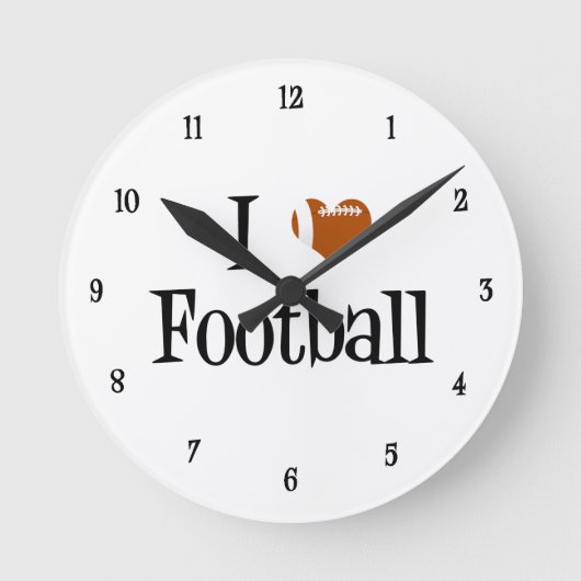 Ich habe Fußball gehört Runde Wanduhr (Vorderseite)