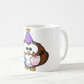 "ICH HABE GEBURTSTAG" EULE KAFFEETASSE (VorderseiteRechts)