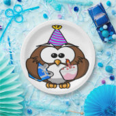 "ICH HABE GEBURTSTAG" EULE PAPPTELLER (Party)