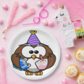 "ICH HABE GEBURTSTAG" EULE PAPPTELLER (Party)