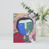 Ich habe gedacht postkarte (Stehend Vorderseite)