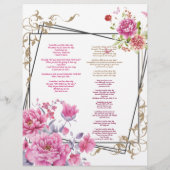 Ich habe Gedicht Personalisiertes Stationärpapier  (Rückseite)