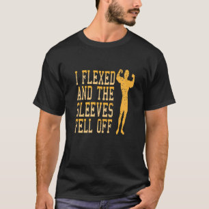 Ich habe geflochten und die Ärmel fühlen sich von T-Shirt