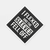 Ich habe geflochten und die Ärmel sind abgefallen Serviette (Ecke)