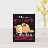 Ich habe Gehirnaneurysma, dass ich seltsam Karte (Gelbe Blume)