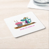 Ich habe geholfen! rechteckiger pappuntersetzer (angewinkelt)