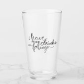 Ich habe gemischte Getränke über Gefühle lustig Glas (Vorderseite)