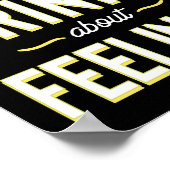 Ich habe gemischte Getränke über Gefühle Witziger Poster (Ecke)