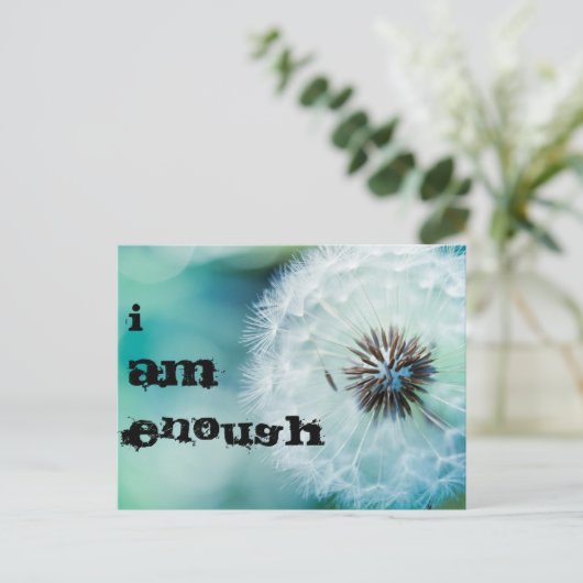 Ich habe genug Postkarte (Stehend Vorderseite)