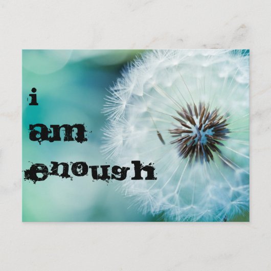 Ich habe genug Postkarte (Vorderseite)