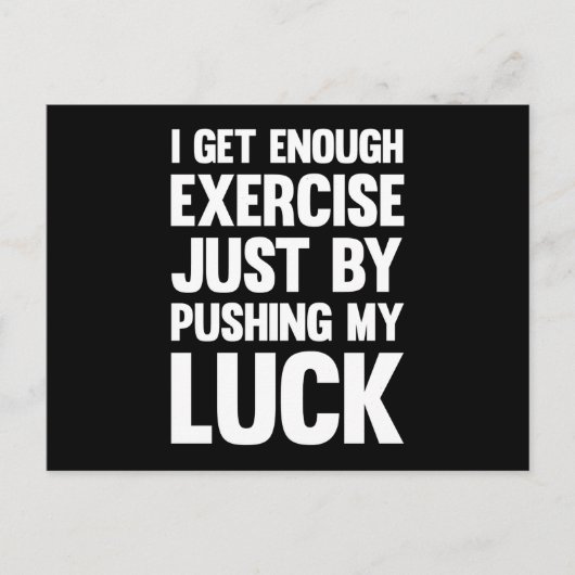 Ich habe genug Übung. Postkarte (Vorderseite)