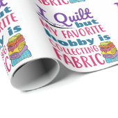 Ich habe gequilt, aber mein Lieblingshobby sammelt Geschenkpapier (Rolleneckpunkt)