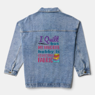Ich habe gequilt, aber mein Lieblingshobby sammelt Jeansjacke