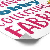 Ich habe gequilt, aber mein Lieblingshobby sammelt Poster (Ecke)