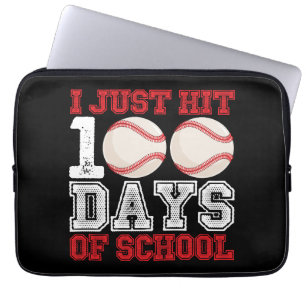 Ich habe gerade 100 Tage Baseball in der Schule ge Laptopschutzhülle