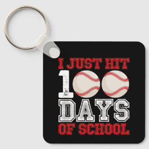 Ich habe gerade 100 Tage Baseball-Schule geschafft Schlüsselanhänger