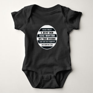 Ich habe gerade 9 Monate auf den Inside Funny Baby Strampler