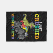 Ich habe gerade den Kindergarten Dinosaurier Trex  Fleecedecke (Vorderseite (Horizontal))
