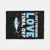 Ich habe gerade die Liebe erfrischt Thunfischfänge Fleecedecke (Vorderseite (Horizontal))