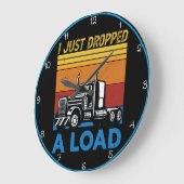 Ich habe gerade eine Last abgenommen Große Wanduhr (Winkel)