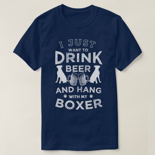 Ich habe gerade gewollt, Bier zu trinken und mit m T-Shirt (Design vorne)