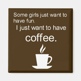 Ich habe gerade gewollt, KAFFEE-Quadratmagneten zu Magnet