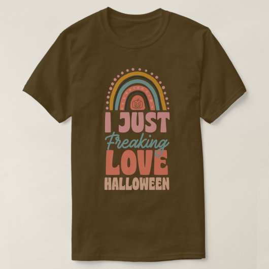 Ich habe gerade Liebe Halloween Bohemisch Rainbow T-Shirt (Design vorne)